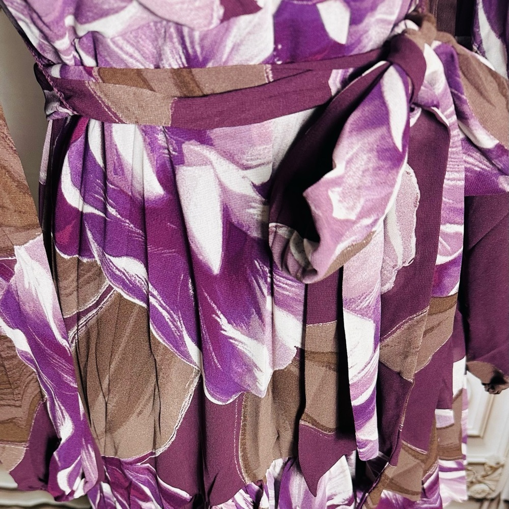 Chic Long Sleeve Floral Maxi Dress - Picture 3 of 9